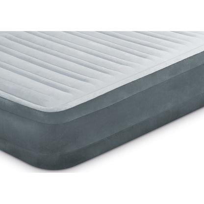 Intex Dura-Beam Deluxe Comfort Plush Queen Air Bed, Grey