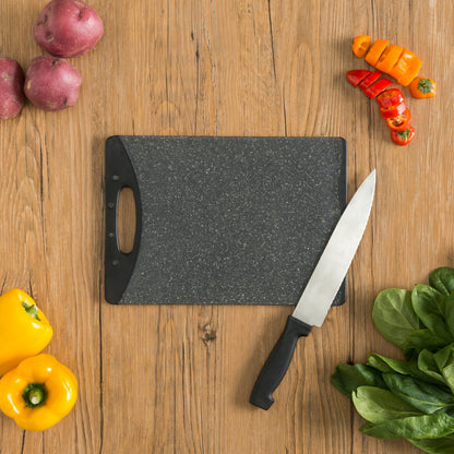 Double Sided 8" x 11.5" Granite Plastic Cutting Board