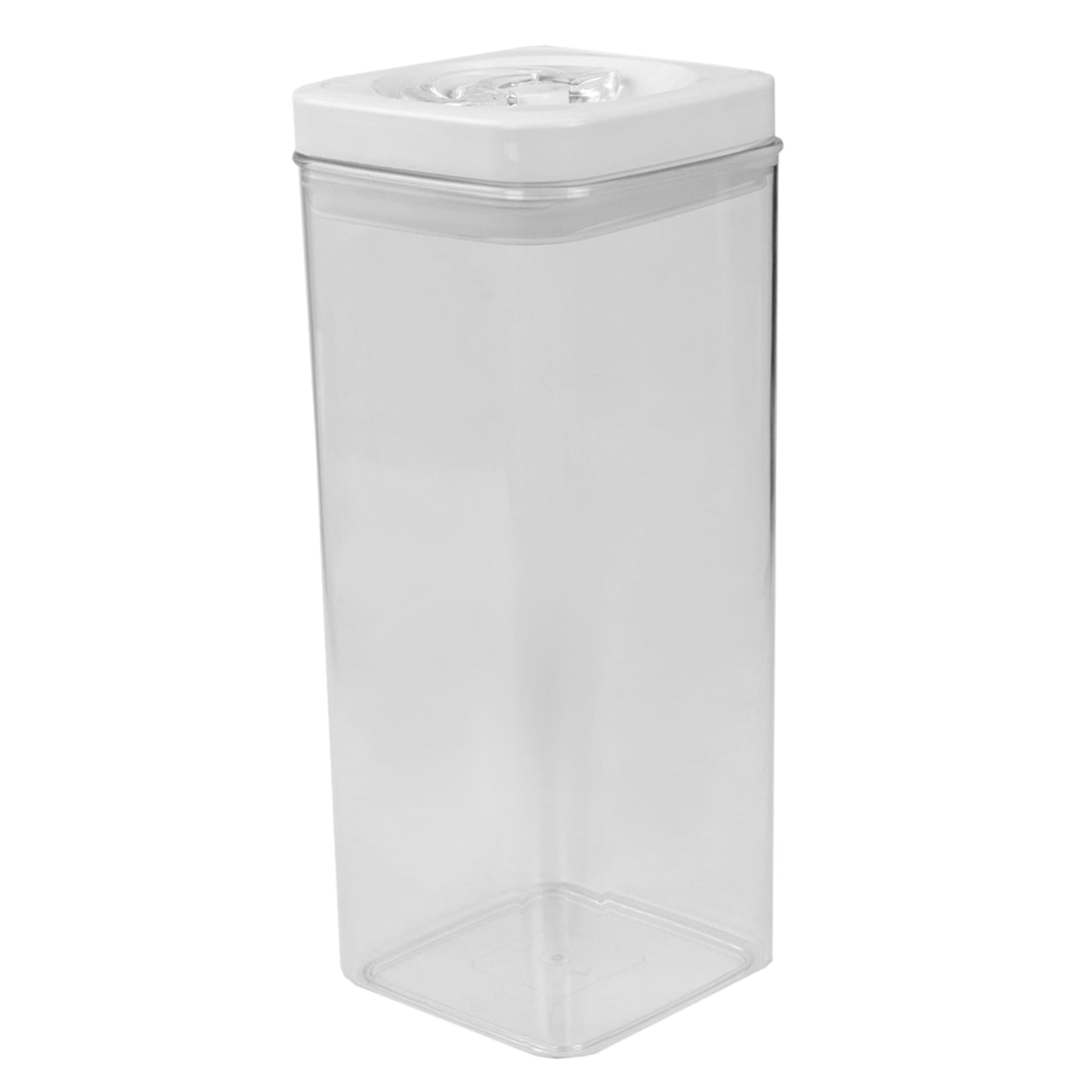 3.1 Liter Twist 'N Lock Air-Tight Square Plastic Canister, White