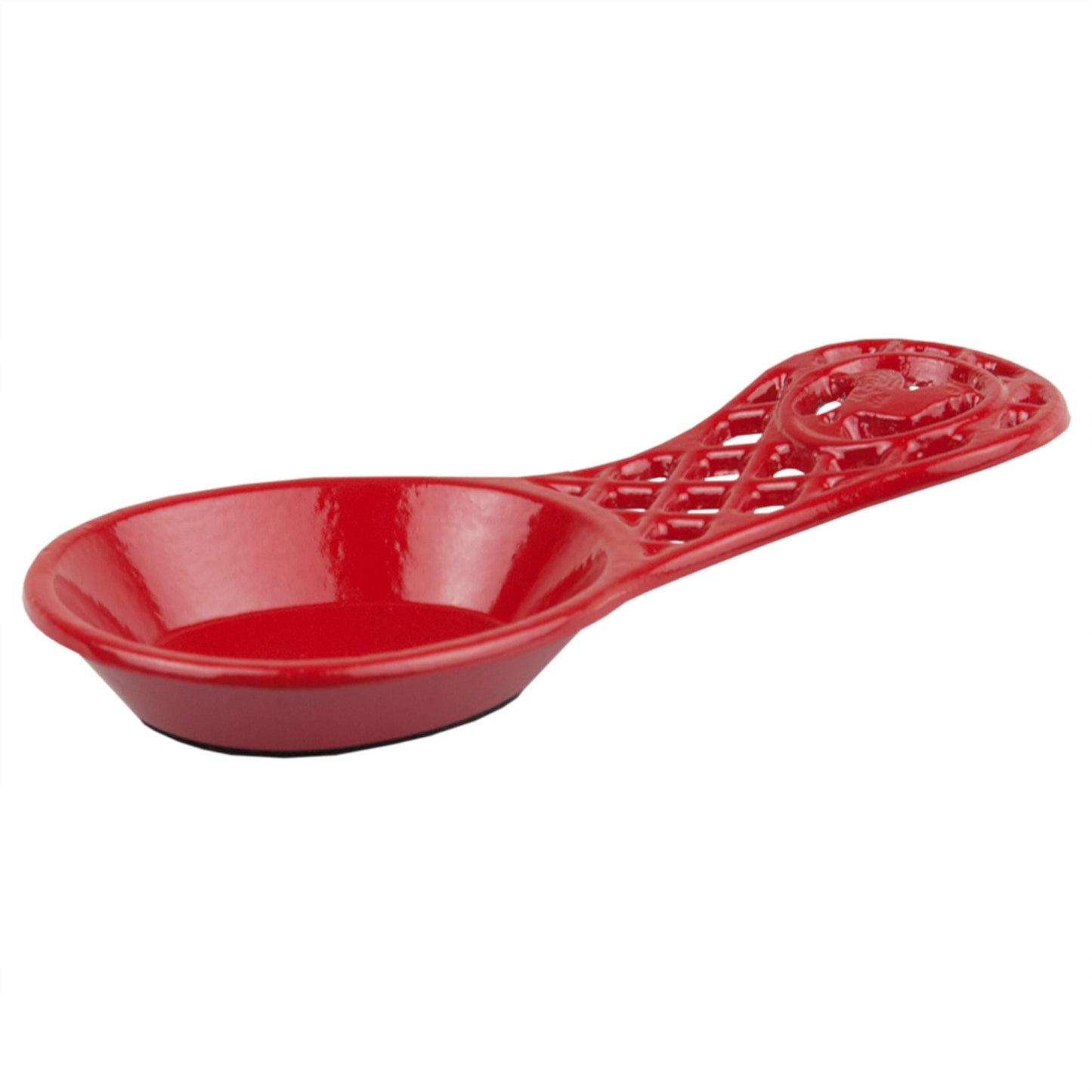Cast Iron Rooster Spoon Rest, Red