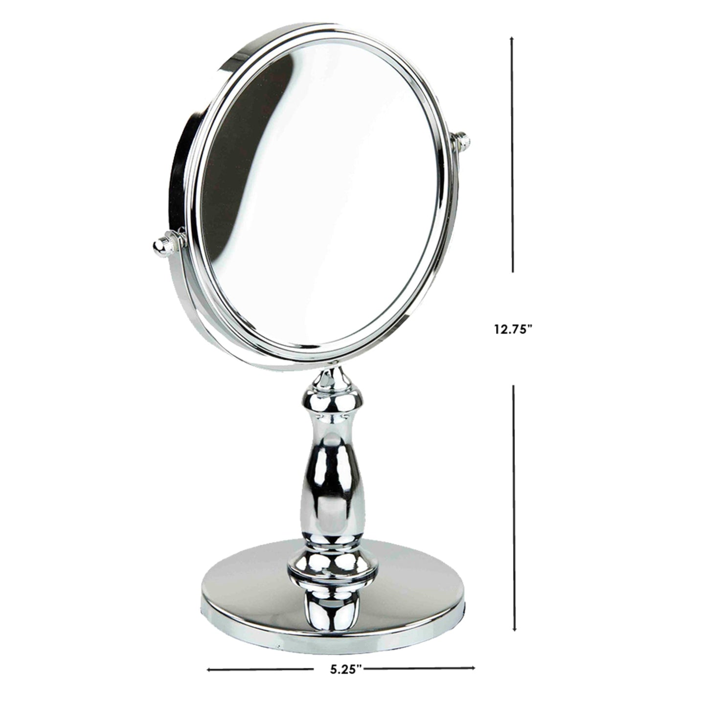 Nadia Double Sided Cosmetic Mirror, Chrome