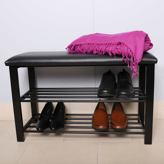 6 Bulk Home Basics 30 Pair NoN-Woven MultI-Purpose Stackable FreE-Standing Shoe  Rack, Grey - at 