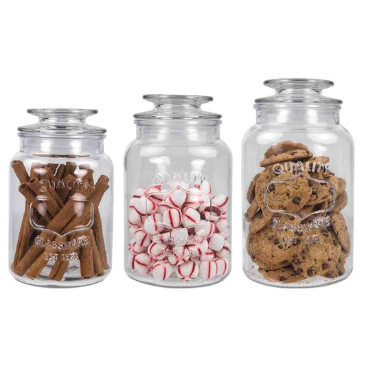 3 Piece Canister Set with Lid