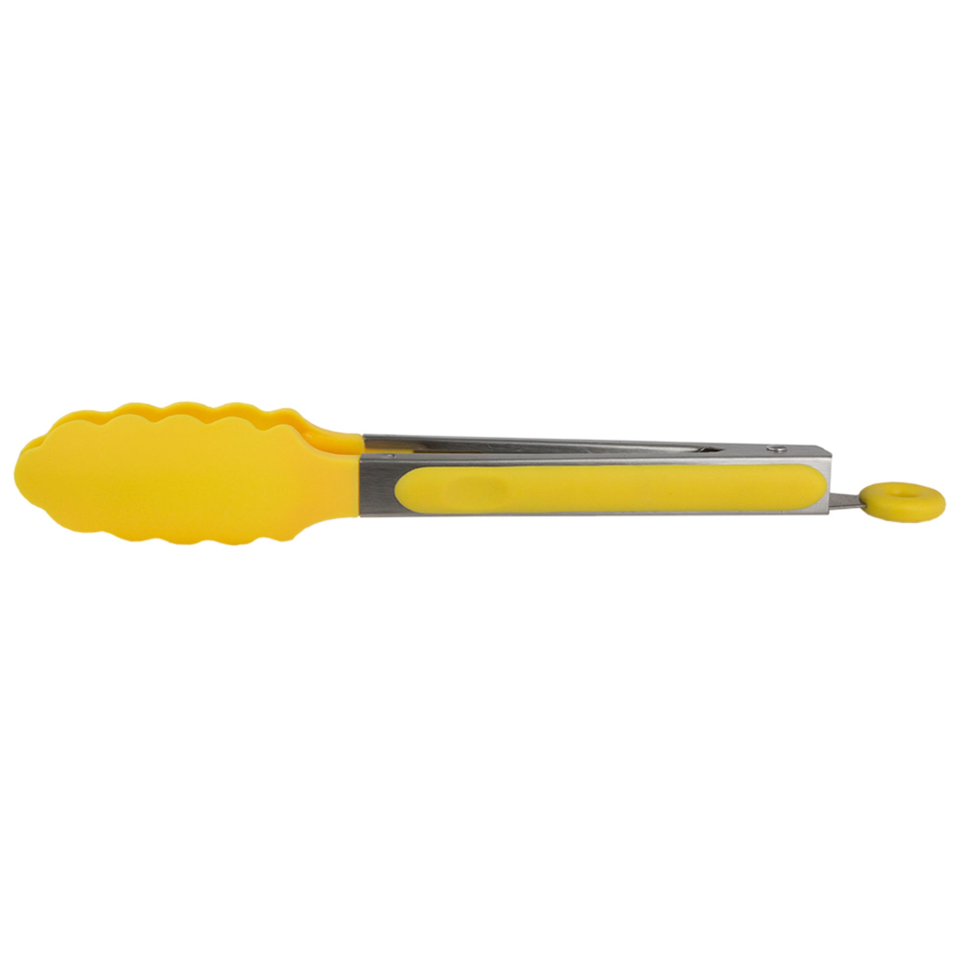 Home Basics 9" Salad Tongs - Yellow