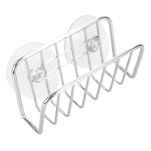Chrome Plated Steel Sponge Holder with Suction Cups