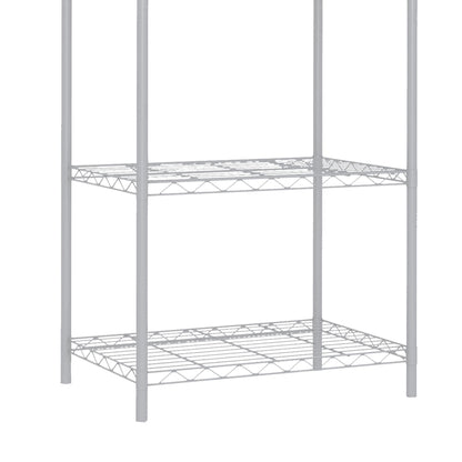 5  Tier Steel  Wire Shelf, White