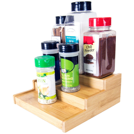 3 Tier Bamboo Spice Rack, Natural