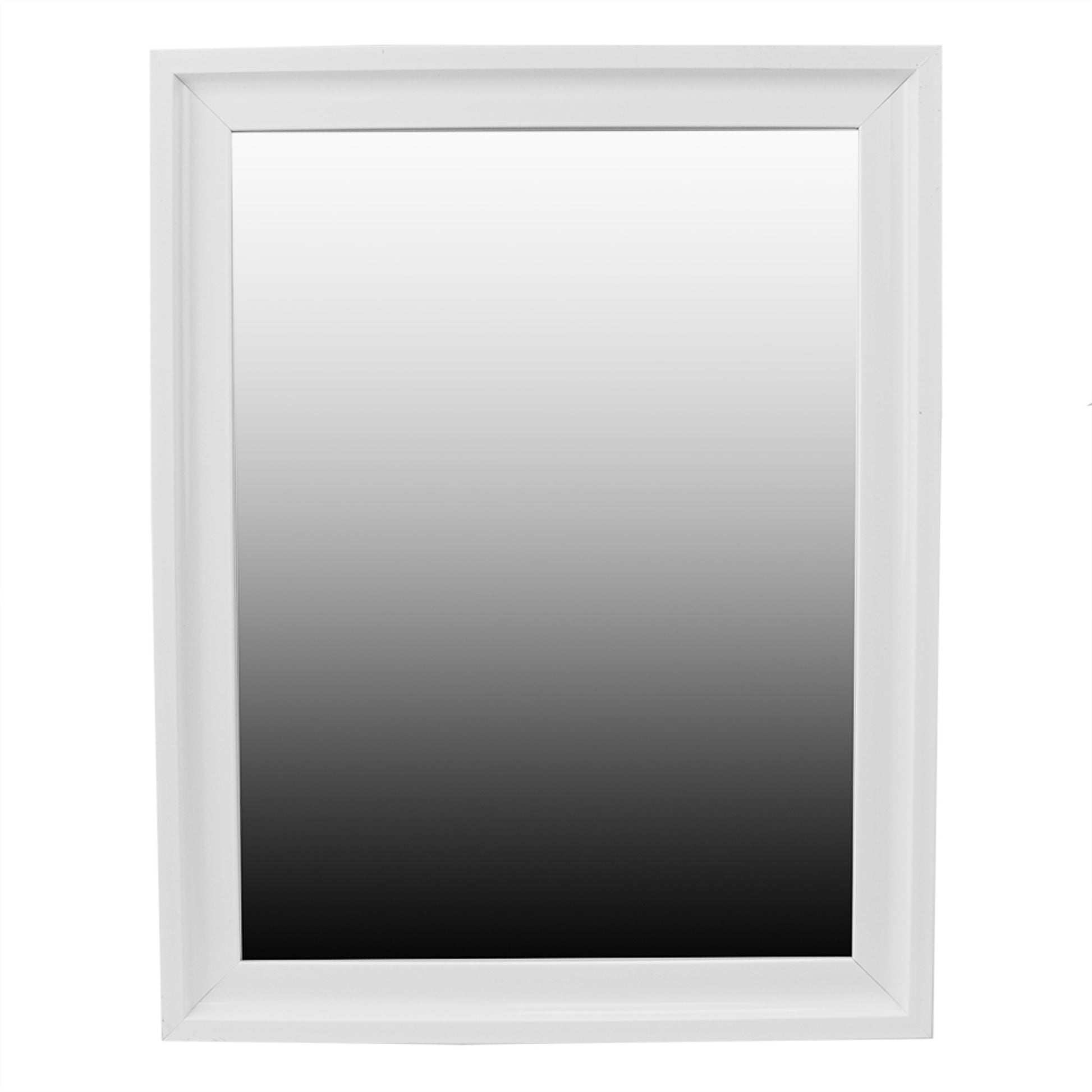 Home Basics Textured Wall Mirror, White - White