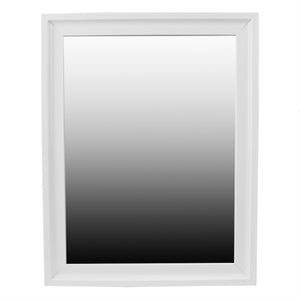 Home Basics Textured Wall Mirror, White - White