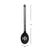 Stainless Steel Silicone Slotted Spoon, Black