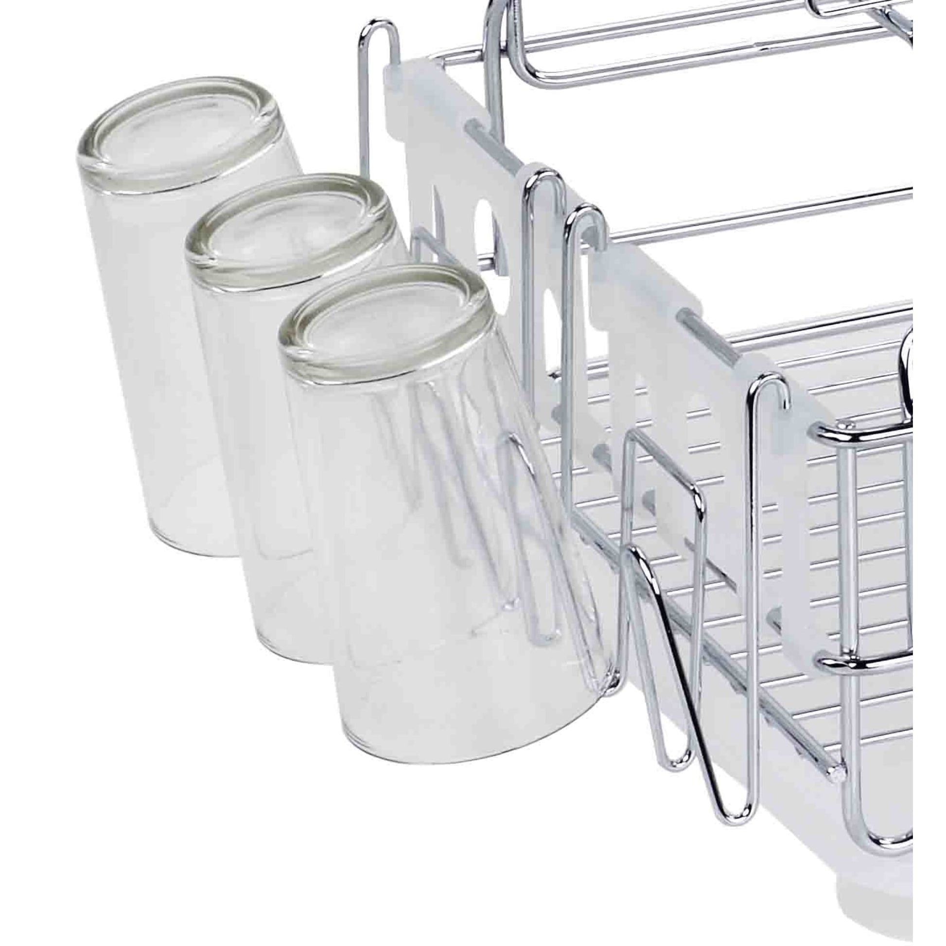 Home Basics Dish Drainer Deluxe, Red 