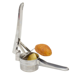 Stainless Steel  Handheld  Potato Masher Ricer, Silver