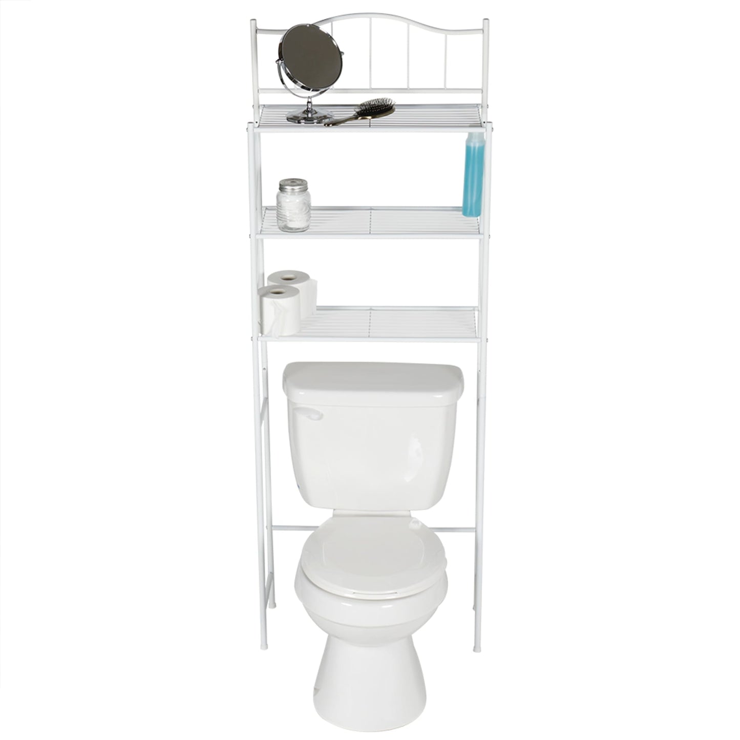 2 Shelf Over the Toilet Space Saver, White