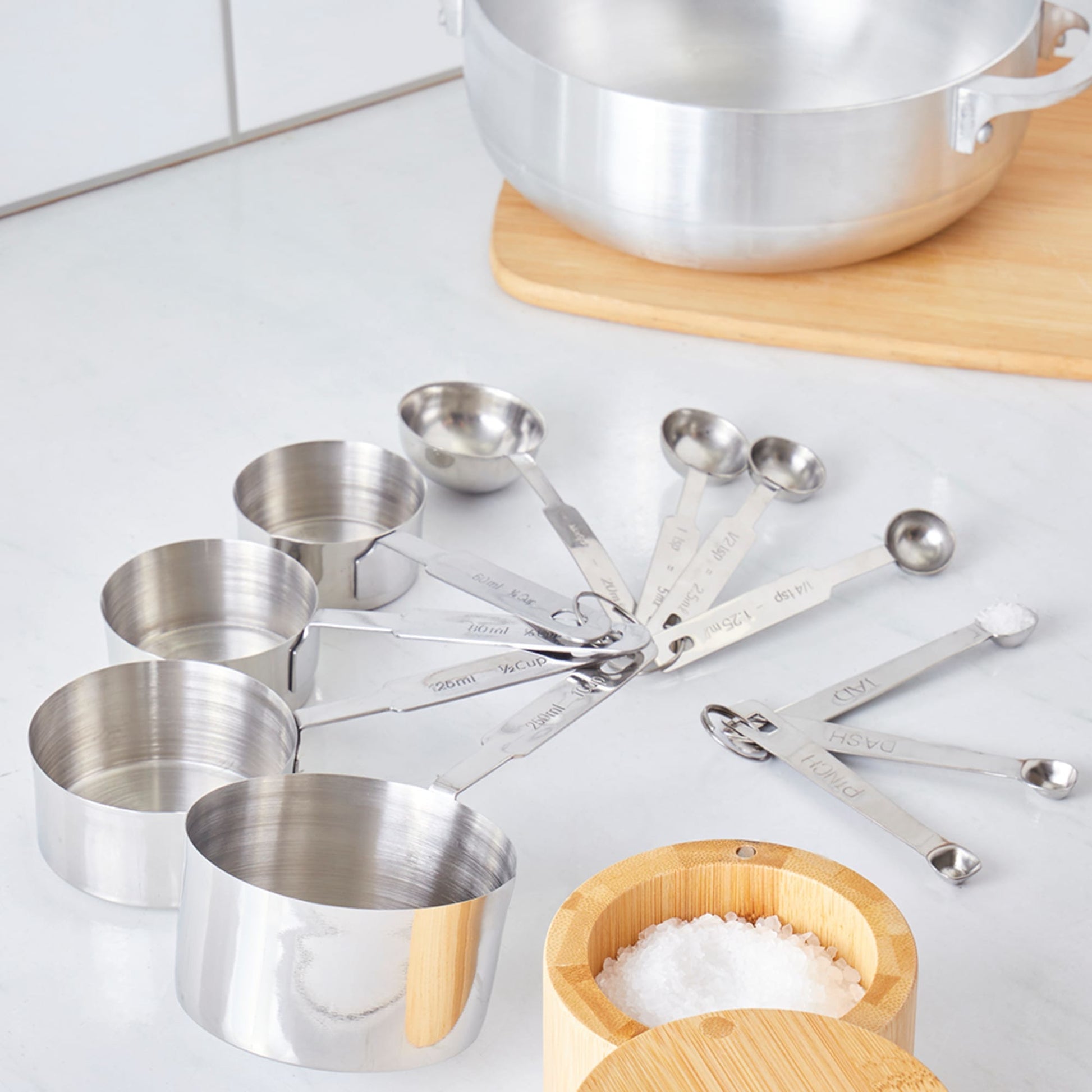 Kitchen Basics Maison Plus Heavyweight Gold Measuring Cups & Spoons Set