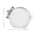 Medium 57.48 oz. Round Glass Medium Candy Storage Jar with Stainless Steel Top, Clear
