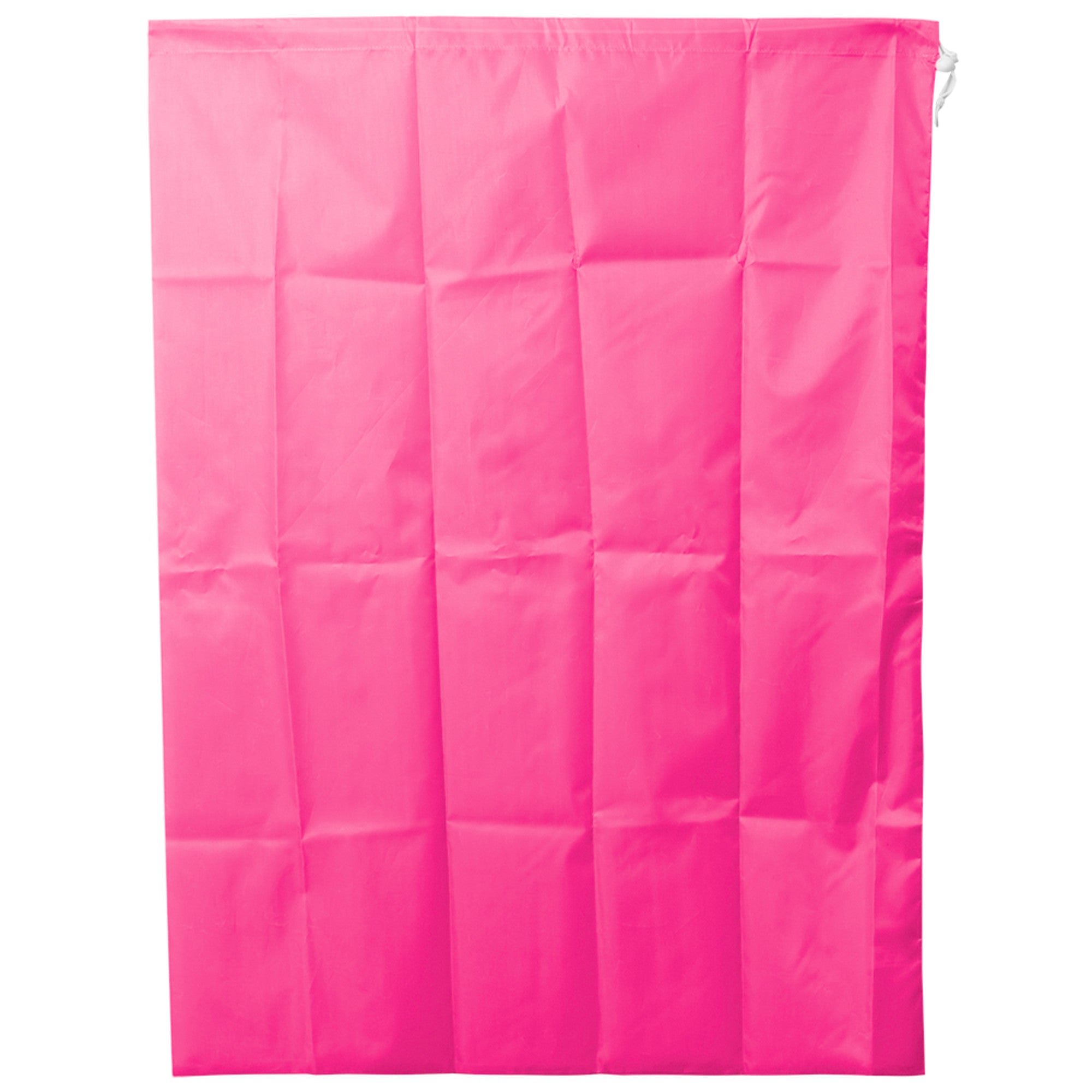 Home Basics Nylon Laundry Bag with Drawstring Closure - Pink