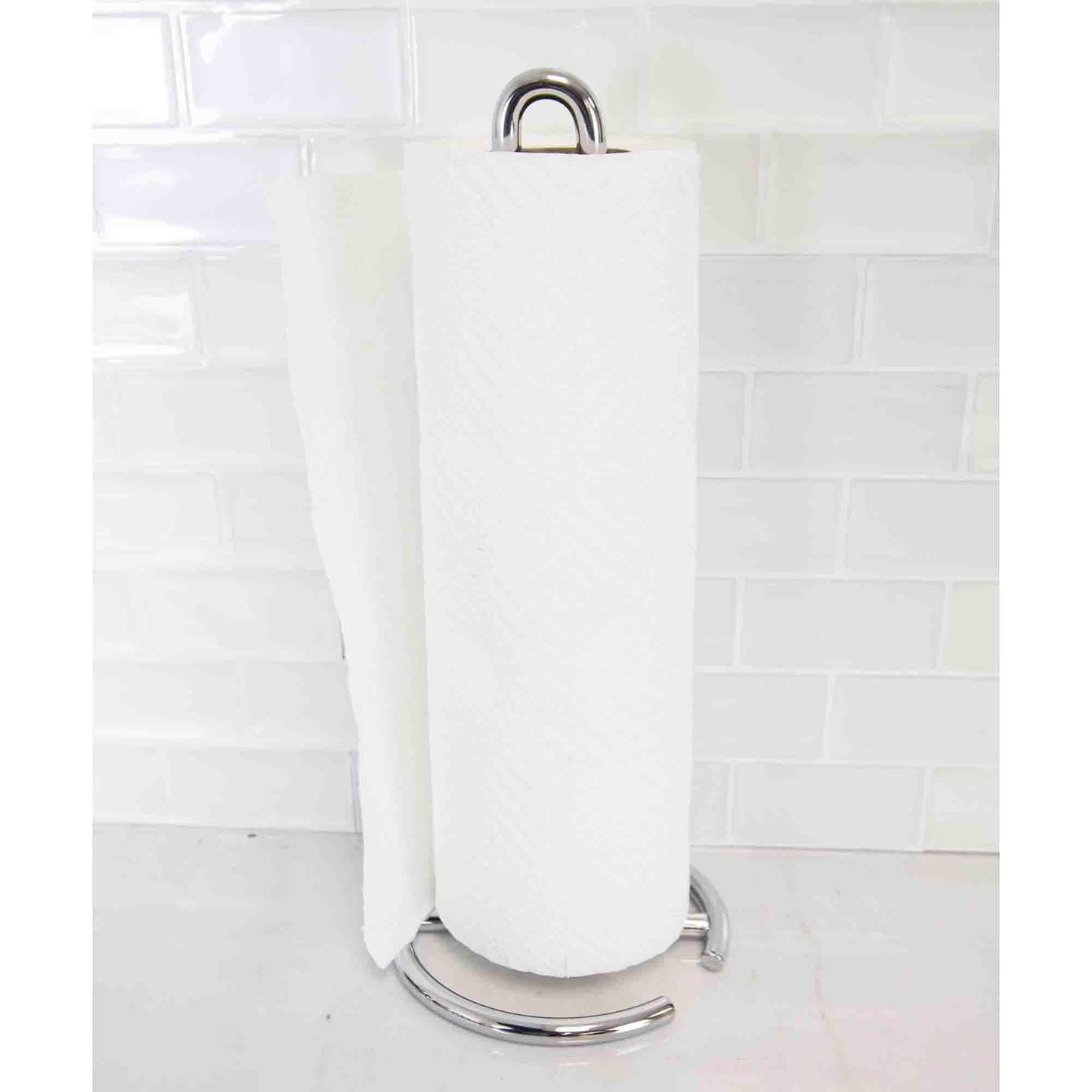 Simplicity Collection Free-Standing Paper Towel Holder, Chrome