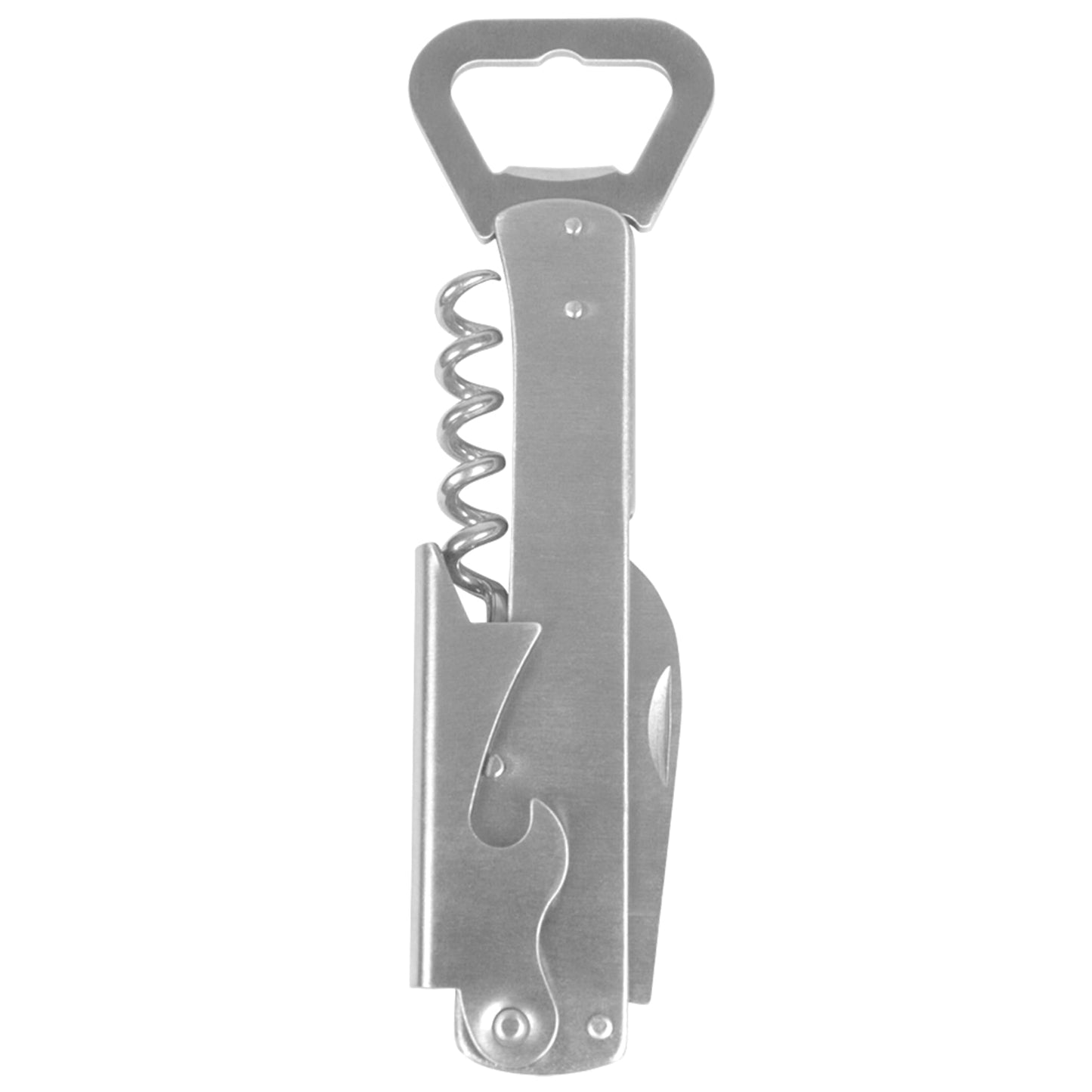 All-in-One  Stainless Steel Corkscrew Bottle Opener with Foil Cutter