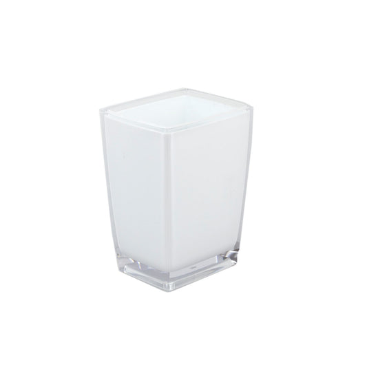 Break-Resistant Plastic Tumbler, White