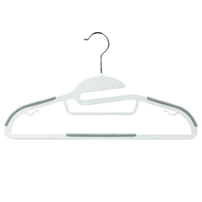 10 Piece Non-Slip Hangers, White