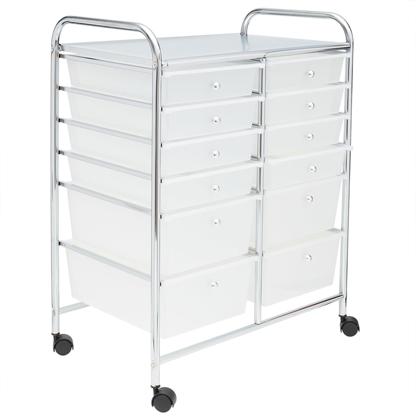 12-Drawer Storage Cart, White | FURNITURE | SHOP HOME BASICS – Home Basics