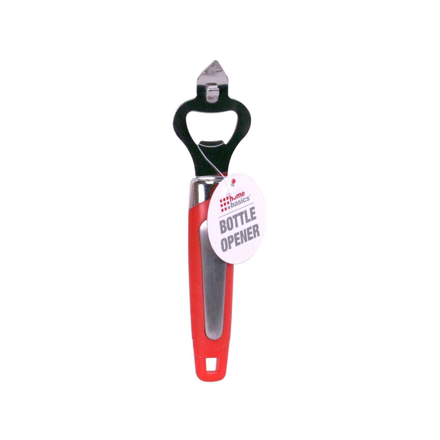 Home Basics Silicone Bottle Opener - Red