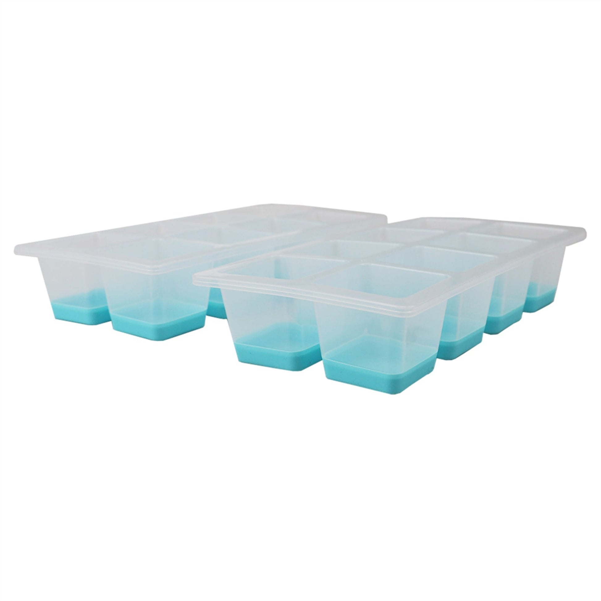 Home Basics Ultra-Slim Plastic Pop-Out Ice Cube Tray, (Pack of 2), Blue, KITCHEN ORGANIZATION