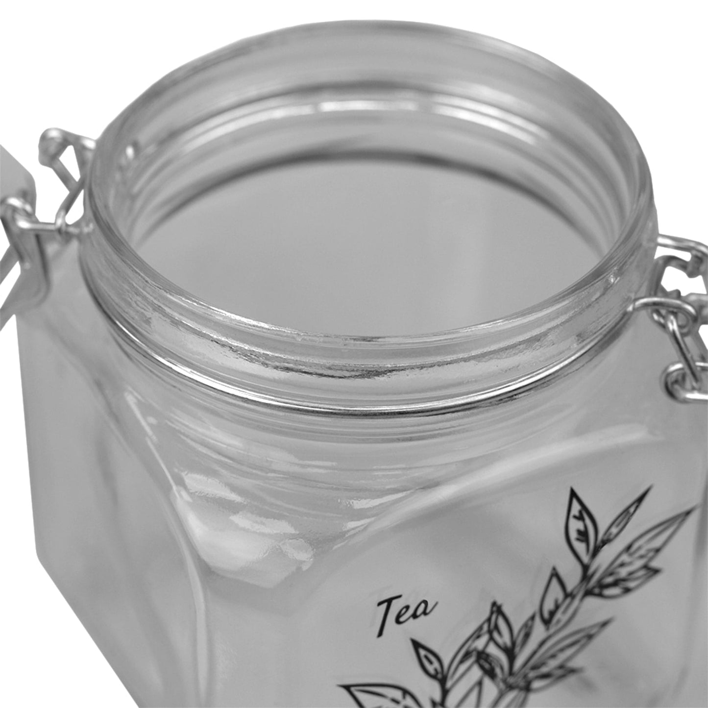 Ludlow 23 oz.  Canister with Metal Clasp, Clear