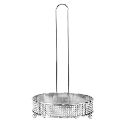 Pave Steel Free Standing Paper Towel Holder, Chrome