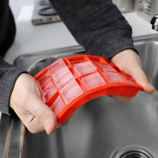 Silicone Ice Cube Tray Red