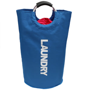 Laundry Bag with Soft Grip Handle, Blue