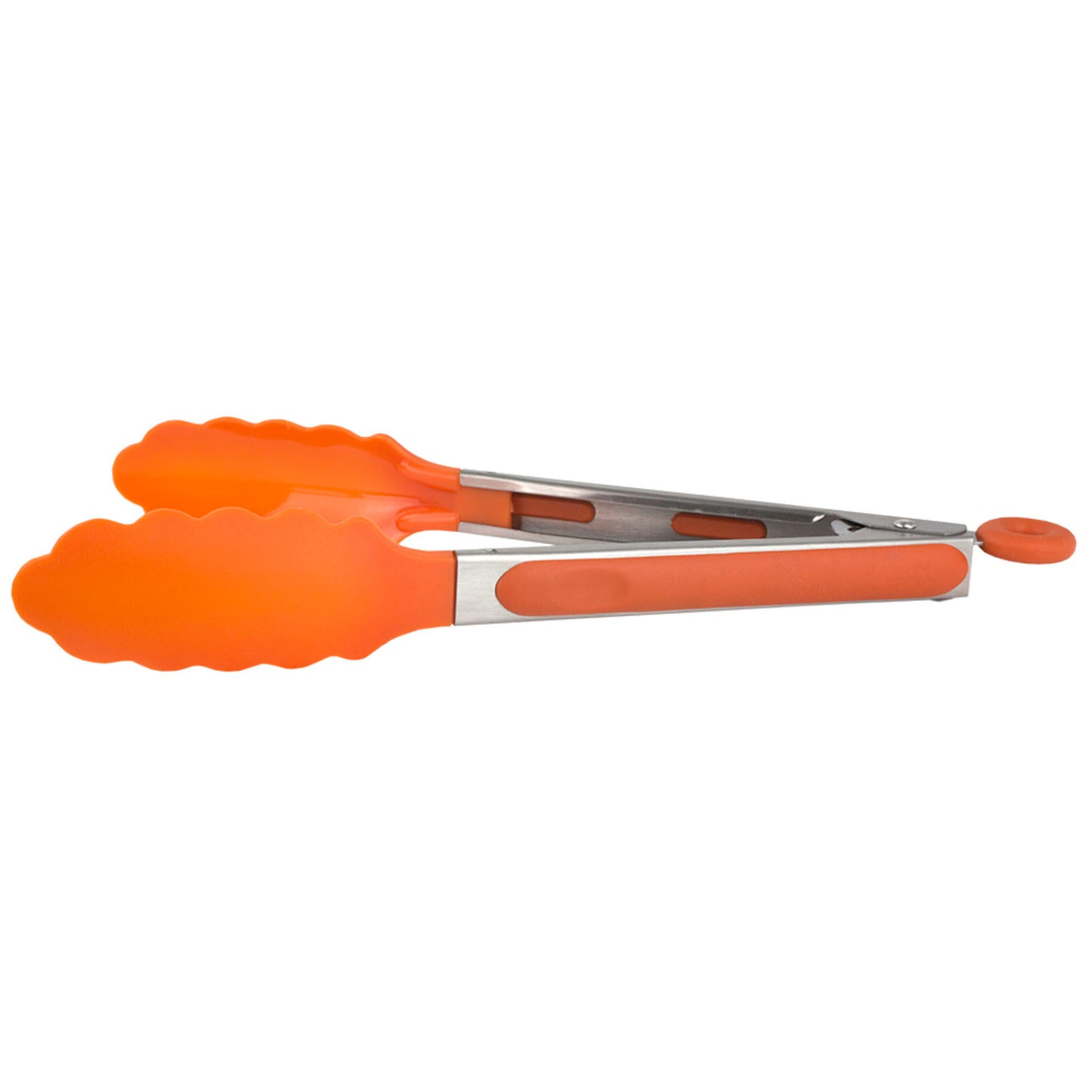 Home Basics 9" Salad Tongs - Orange