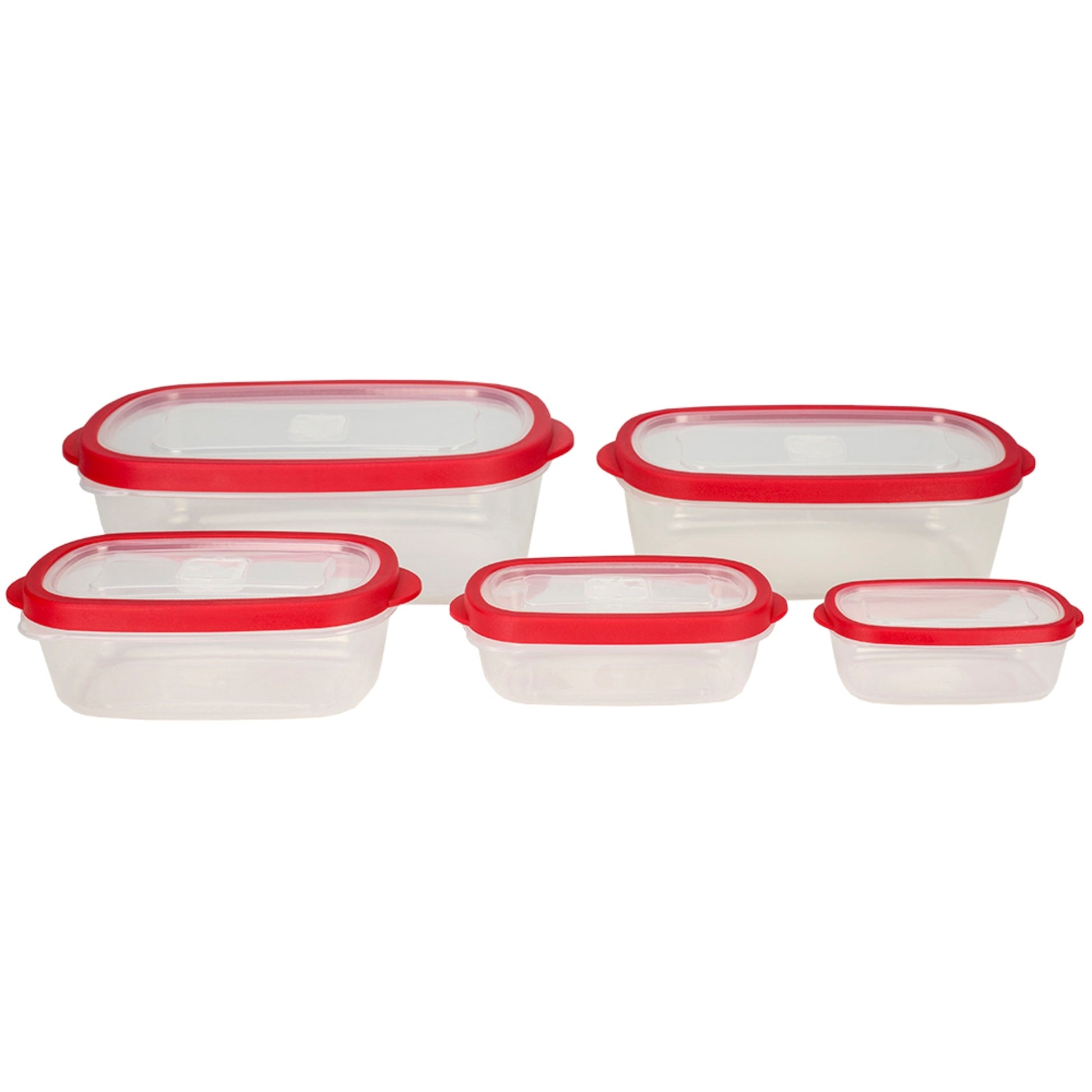 Home Basics 5 Piece Storage Container Set with Vent (Square)