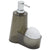 13.5 oz. Plastic Soap Dispenser with Sponge Compartment, Grey