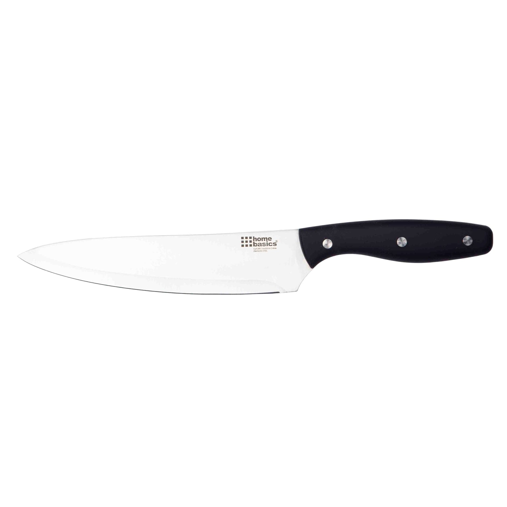 Home Basics 8 Stainless Steel Chef Knife with Contoured Bakelite