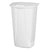 Sterilite 11 Gallon / 42 Liter SwingTop Wastebasket White