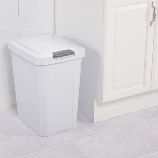 Sterilite  7.5 Gallon / 28 Liter TouchTop™ Wastebasket White