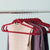 10 Piece Velvet Hanger, Burgundy