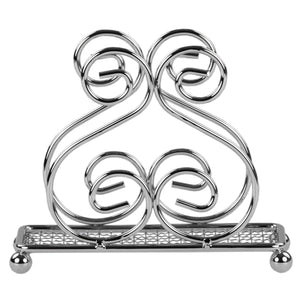 Scroll Collection Chrome Plated Steel Napkin Holder