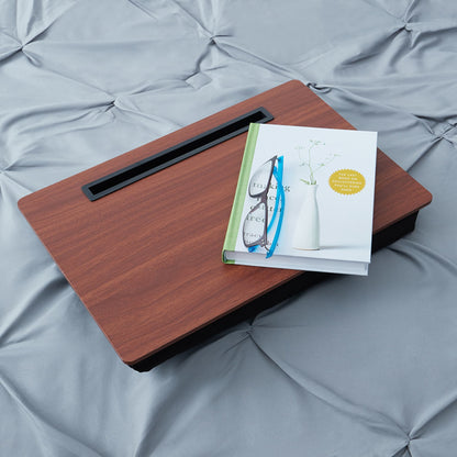 Lap Desk with Cushioned Back, Cherry