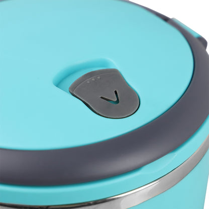 Home Basics 3 Tier Leak-Proof Lunch Box, Blue - Blue