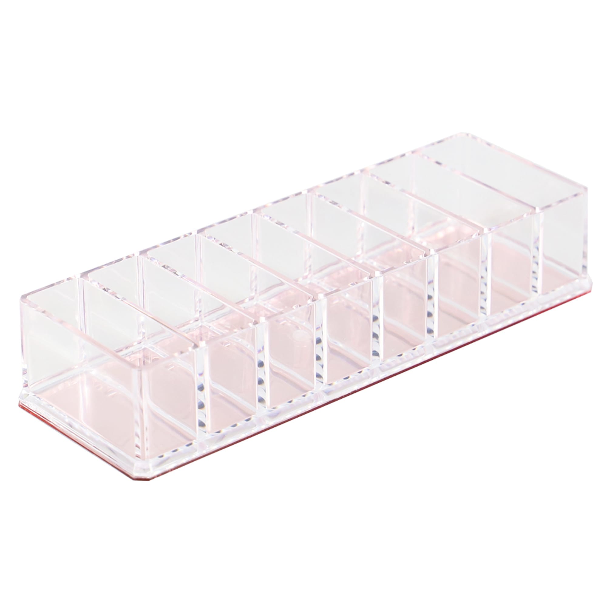Phobia Effektivt fort 8 Compartment Plastic Cosmetic Organizer with Rose Bottom | COSMETIC  ORGANIZATION | SHOP HOME BASICS - Shop Home Basics