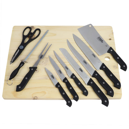 10 Piece Knife Set with Cutting Board