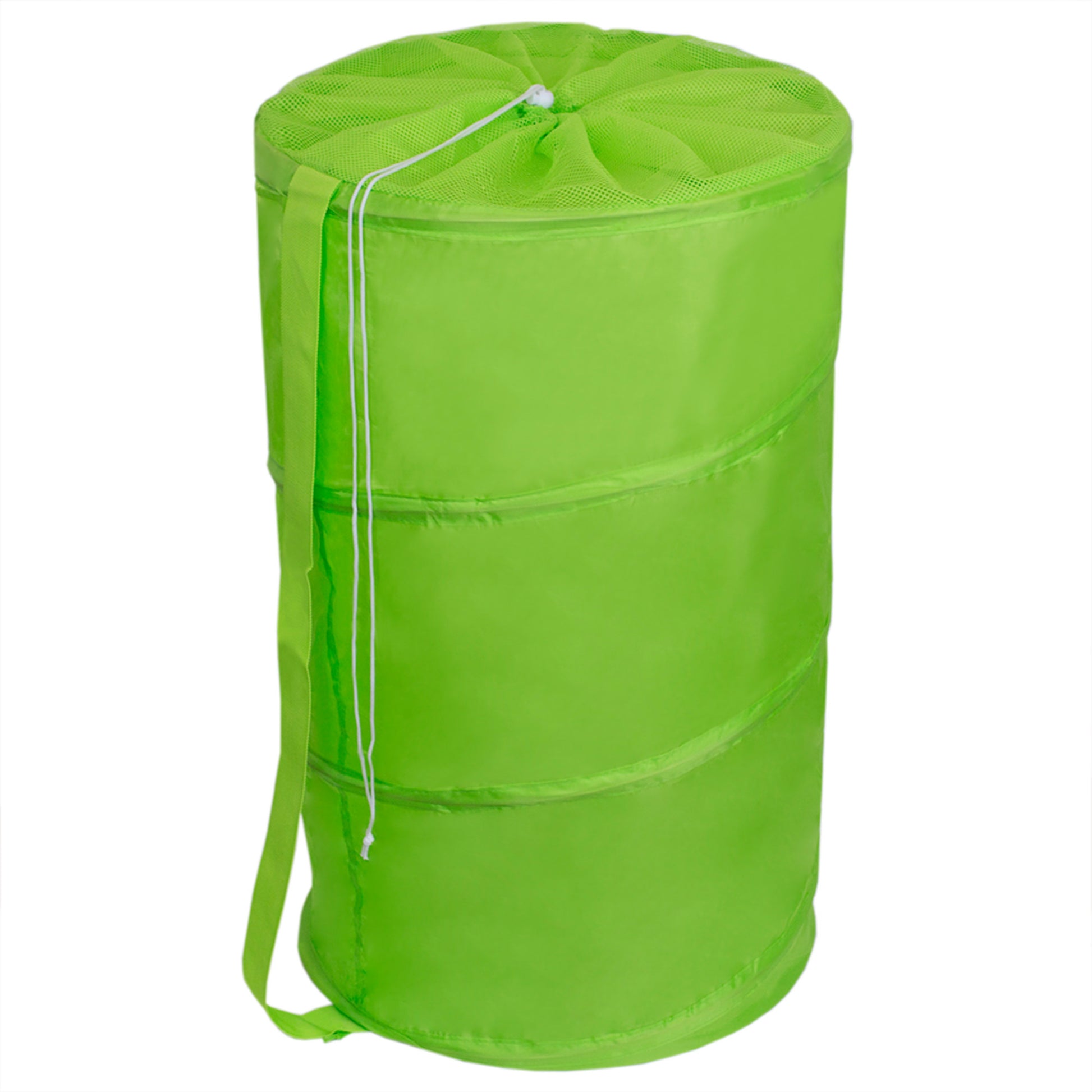 Home Basics Barrel Laundry Hamper, Green - Green