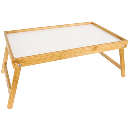 Bed Tray with White Surface