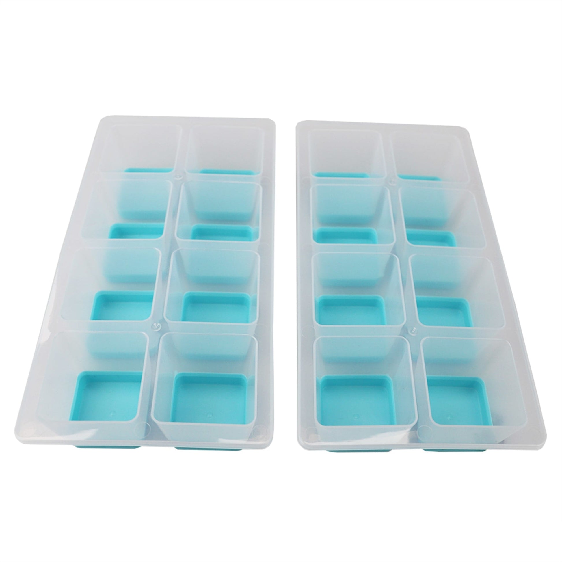 Handy Housewares 2 Jumbo Silicone Push Ice Cube Tray - Makes 8