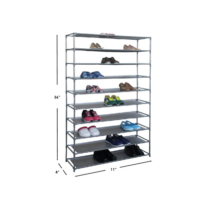Home Basics 50 Pair Non Woven Shoe Shelf