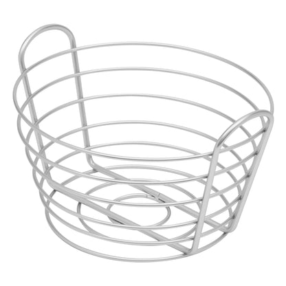 Michael Graves Design Simplicity Tapered Steel Wire Fruit Basket with Built in Open Handles, Satin Nickel