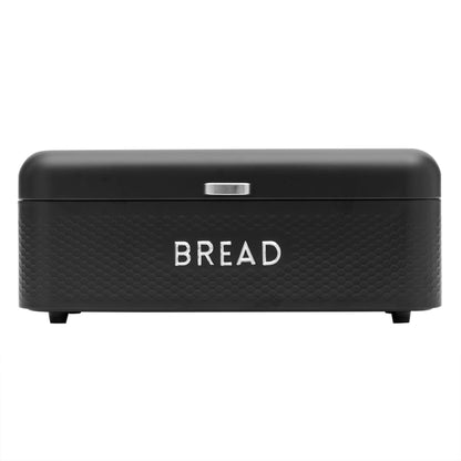 Soho Metal Bread Box, Black