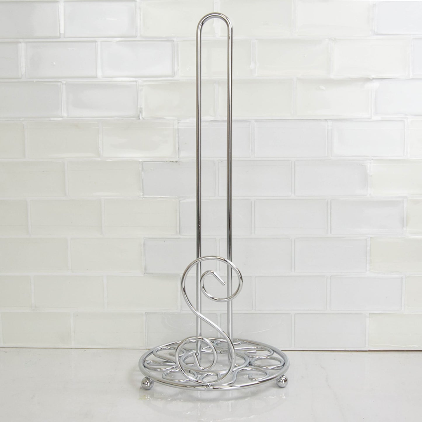 Scroll Collection Free-Standing Paper Towel Holder, Chrome